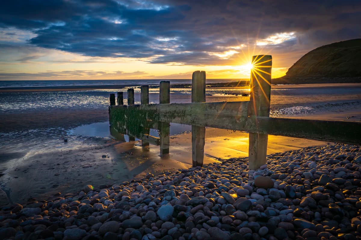 An HDR-blended photo combining several differently exposed frames